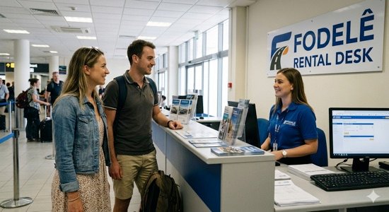 Visit the rental desk
